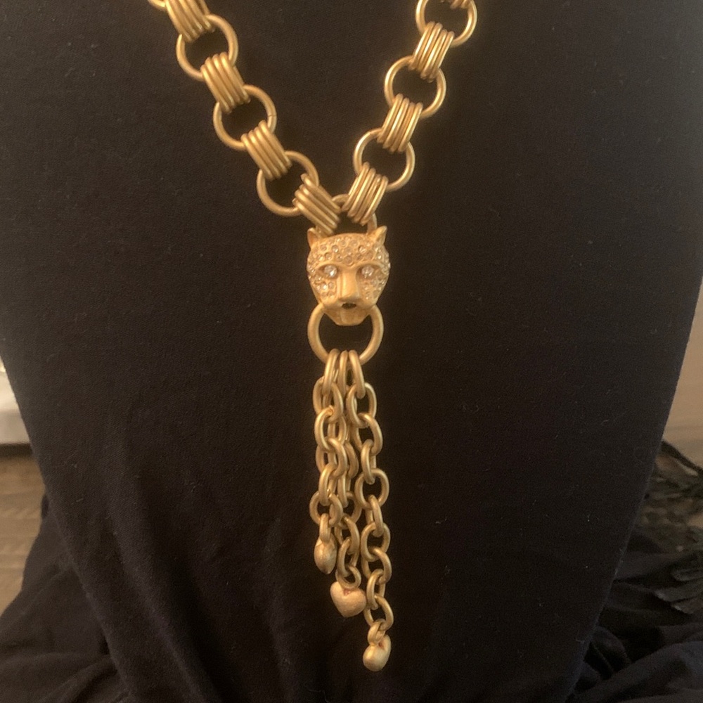 Luxurious Gold Panther Chain Necklace